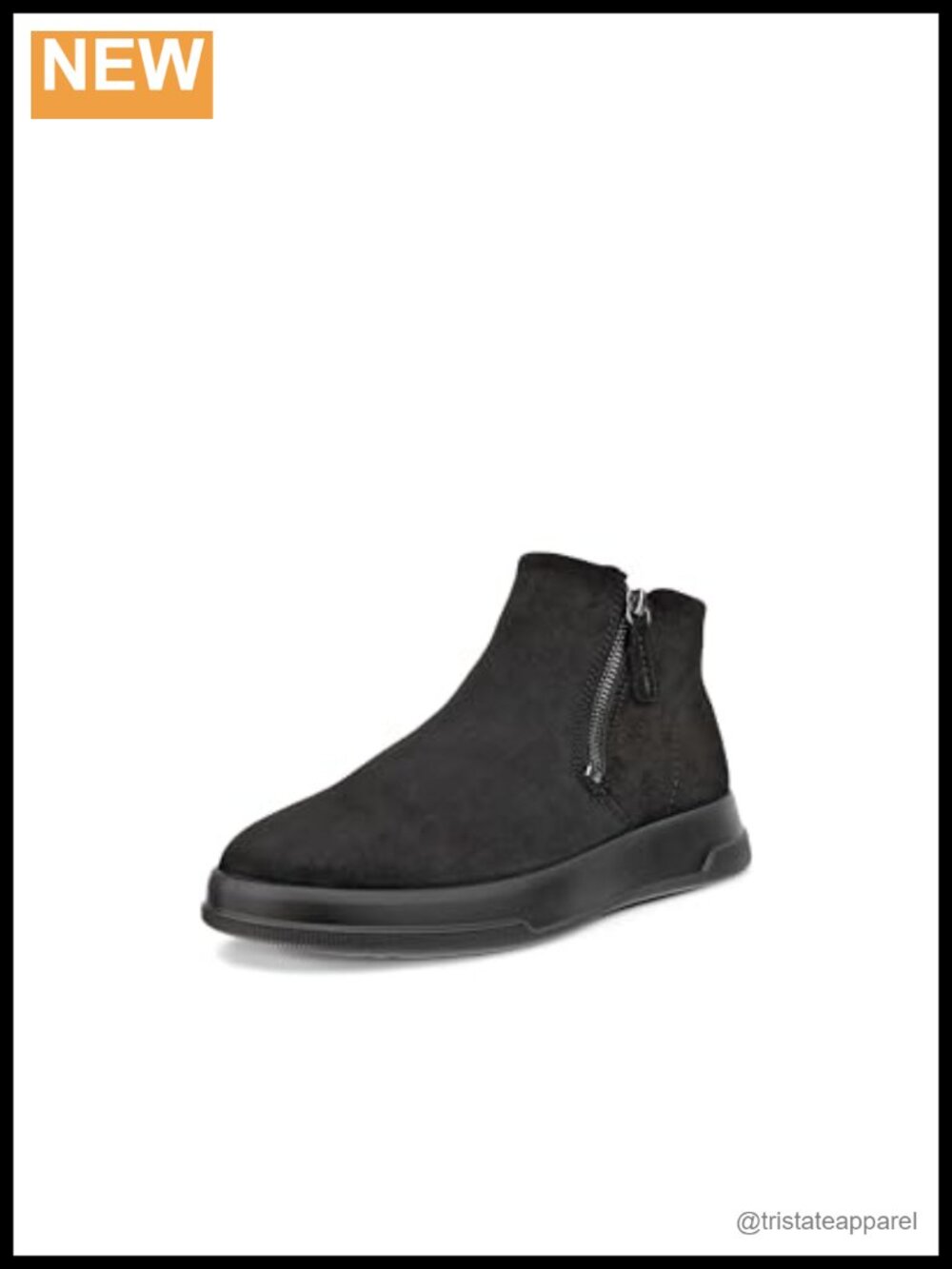 ECCO Ankle Bootie with FLUIDFORM Technology, Zip Closure, Leather, Comfortable